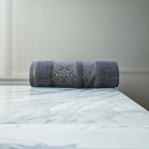 Aqua Bath Towels - Floral Gray 119 Aqua Bath Towels - Floral Gray 119