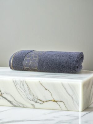 Aqua Bath Towel - Cubic grey 110