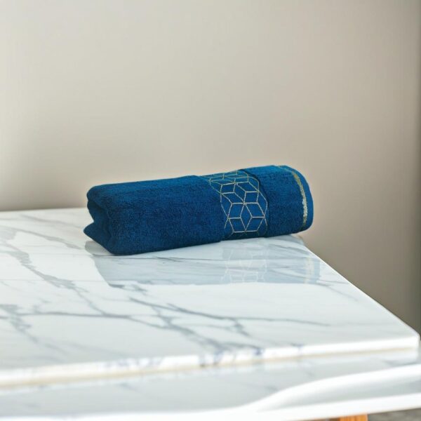 Aqua Bath Towel - Cubic Teal 113 Aqua Bath Towel - Cubic Teal 113