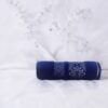 Aqua Bath Towels -  Floral Navy 118