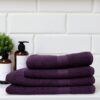 Purple Silver-Infused Bath Towel – Antibacterial, Ultra-Soft Egyptian Cotton