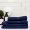 Spa-Like Blue Silver-Infused Bath Towel – Antibacterial, Ultra-Soft Egyptian Cotton