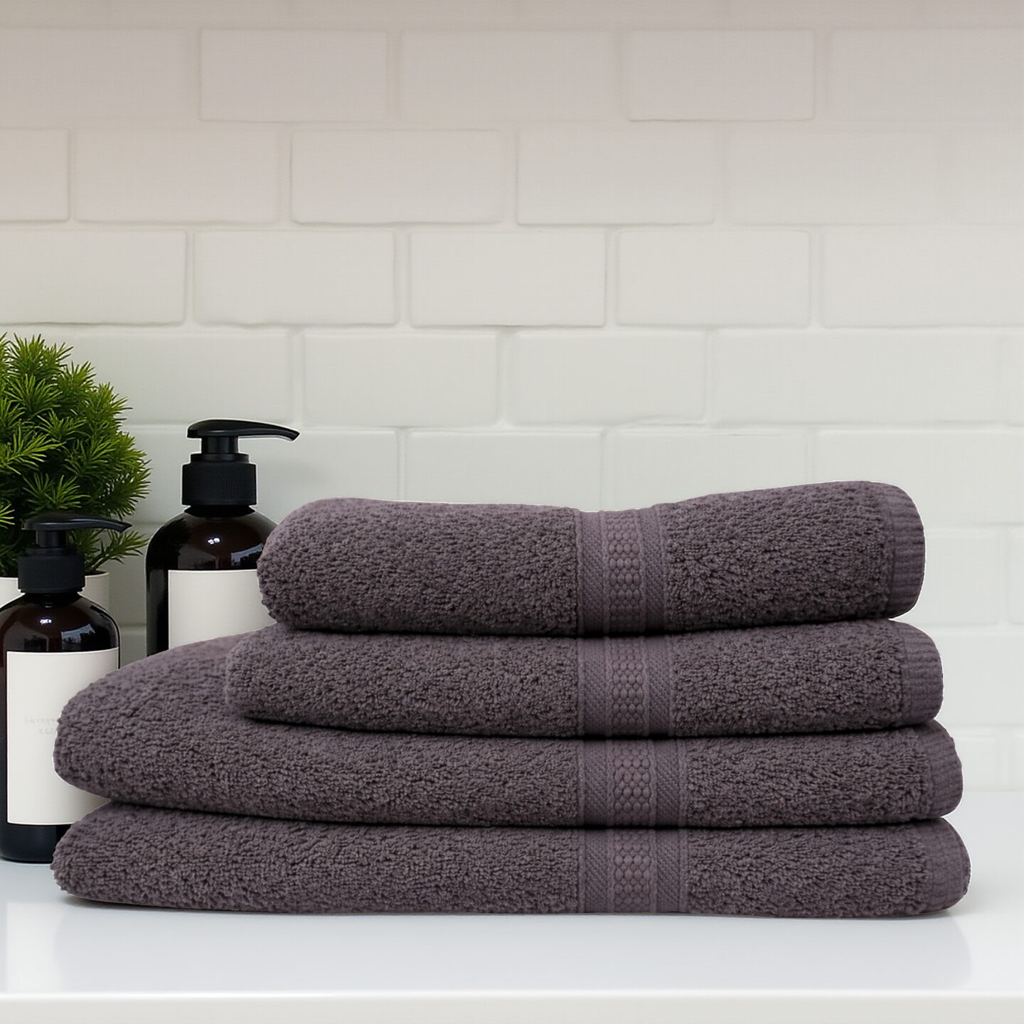 Grey Silver-Infused Bath Towel – Antibacterial, Ultra-Soft Egyptian Cotton